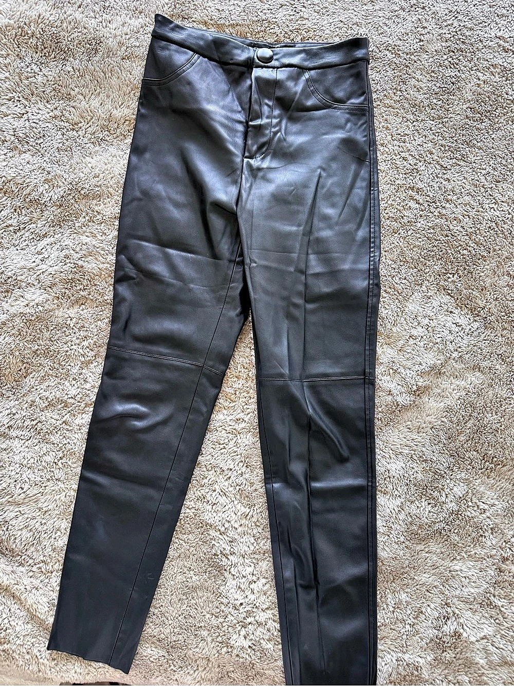 Zara Faux Leather Skinny Pants Size small